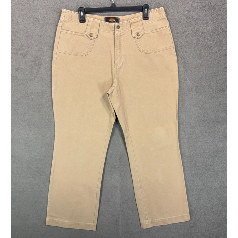 Route 66 Women's Size 16 Pants Lot 2 Pair Khaki Brown Straight Leg Cotton Casual - Picture 2 of 16